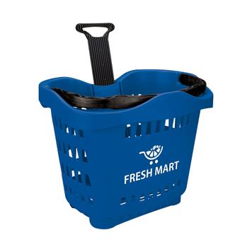 Roller Basket "TL-1", 55 liter Shopping Basket, for pulling and carrying
