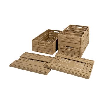 Folding Boxes in Wood Effect