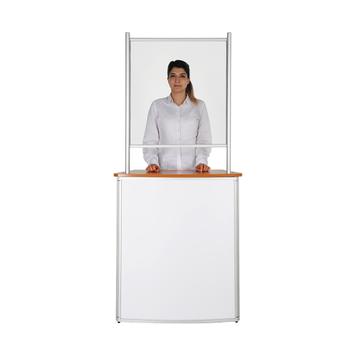 Promotion Counter "Convex"  incl. Spit Protection