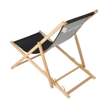 Deck Chair "Beach-Wood" incl. Print