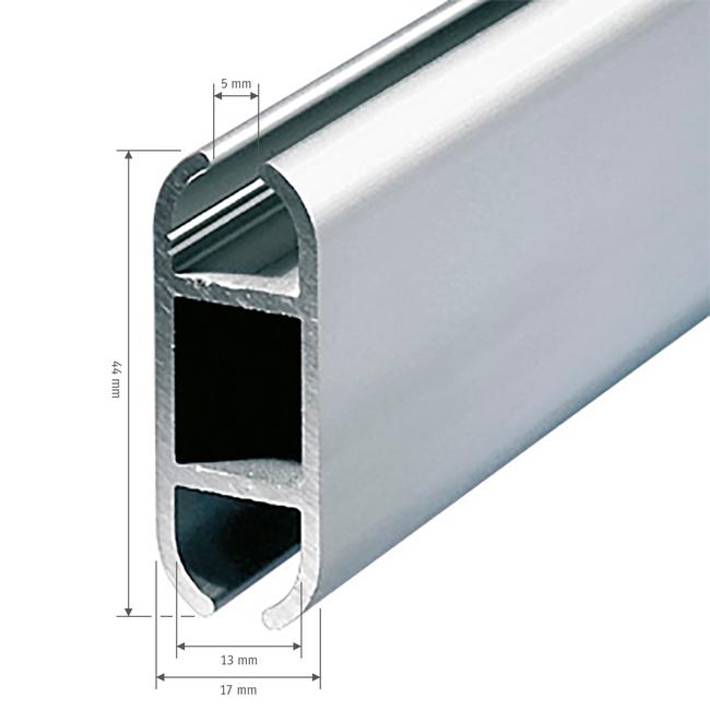 Flat Aluminium Keder Profile Rail