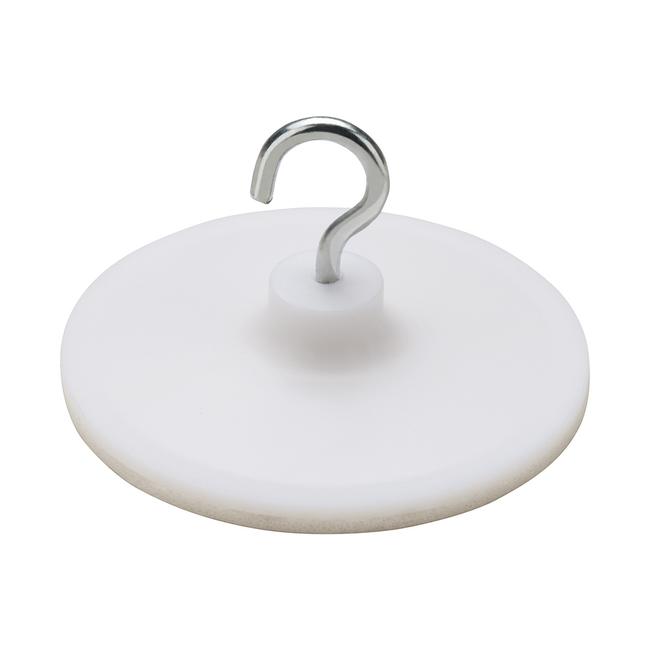 White Adhesive Hook with Metal Hook (100 pieces)