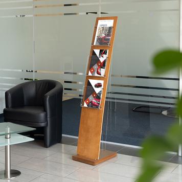Brochure Stand "Brushed Madera - M"