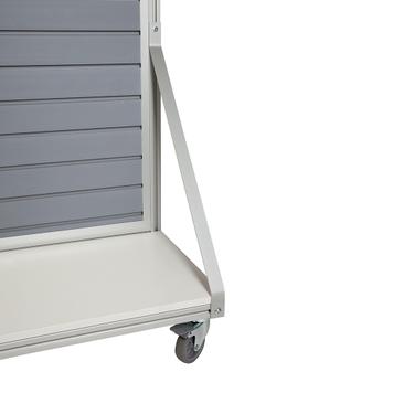 Mobile FlexiSlot® Slatwall Shelf System "Quattro"
