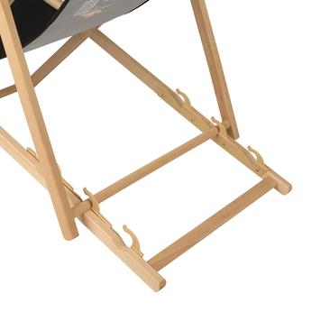 Deck Chair "Beach-Wood" incl. Print