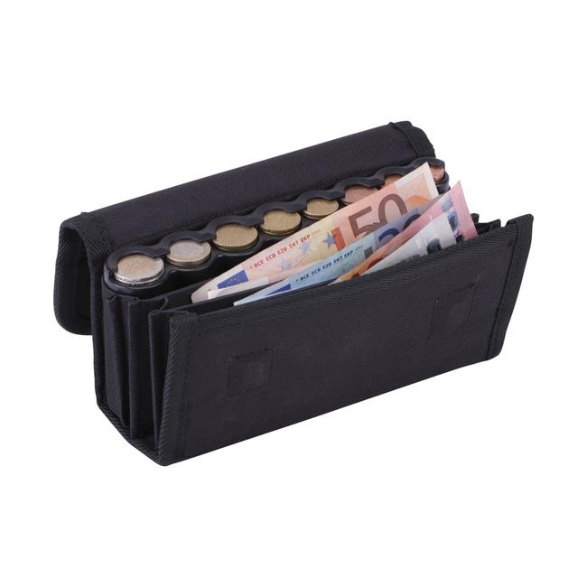 Compact Coin Holder with 5 Coin Sorter | Sorter Purse | Suitable for  Waiter/Waiter, Taxis, Buses, Vendors in Amusement Park, Street Vendors |  Plastic | Black : Amazon.co.uk: Stationery & Office Supplies
