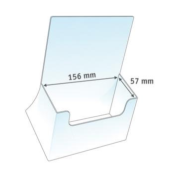 Desktop Leaflet Holder Single Pocket "Delta"
