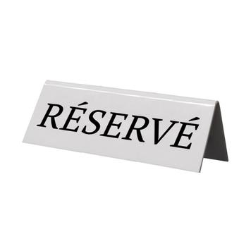"Reserved" Table Tent Sign